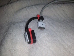 macbook magsafe 2 adapter cable retainer clip - flexible filament ninjaflex computer apple 3d print model - Mito3D