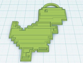 dino portachiavi La stampa 3d dinosauro i dinosauri chiave keychain le chiavi a catena 3d print model - Mito3D