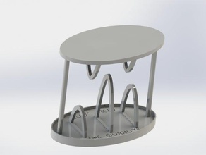 Pavillon Schüssel Löffel rack Haushalt countertopchallenge 3d print model - Mito3D
