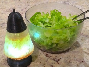 lampada lava insalata dispenser groovy cucina & sala da pranzo batteria cool countertopchallenge medicazione lavalamp led olio e aceto l'insalata in 3d print model - Mito3D