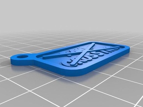 tx Schlüsselanhänger kundengebundene 3d print model - Mito3D
