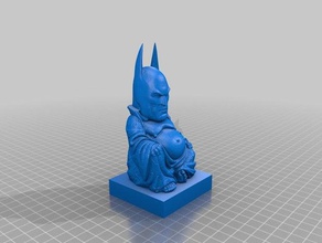 batman buddha hotei square base people 3d print model - Mito3D