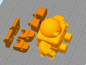 remix de la maker faire robot figura acción múltiples partes La impresión en 3d 3d print model - Mito3D