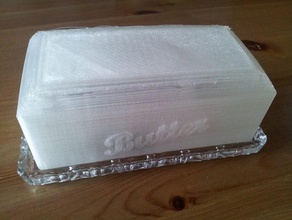 la mantequilla bandeja de tapa deckel cocina y comedor 3d print model - Mito3D