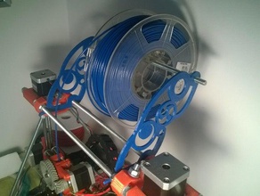 prusa spool-Halter 3d Drucker Zubehör filament spool holder i2 mendel 3d print model - Mito3D