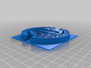 jedi logo plate coins & badges 3d print model - Mito3D