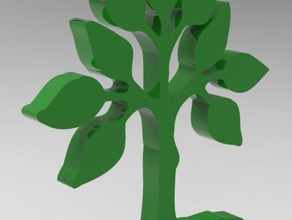 tree cup coaster kitchen & dining 3d print model - Mito3D