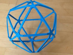 icosaedro conjunto arte da matemática 3d print model - Mito3D