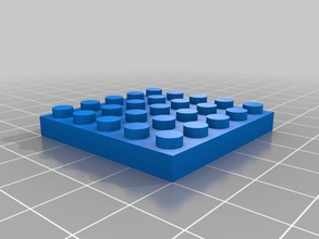 kurze Fett lego-Stein Bau - Spielzeug angepasst 3d print model - Mito3D