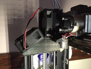 m2 v4 dual-extruder, fan shroud 3d-Drucker Teile makergear mount - Verkleidung 3d print model - Mito3D