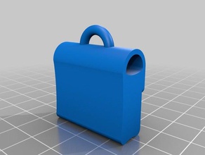 keke okul çantası Anahtarlık özelleştirilmiş 3d print model - Mito3D