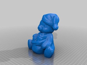 calendar bear dec scans & replicas christmas december figurine 3d print model - Mito3D