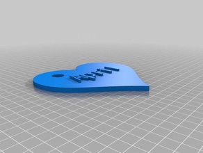 il mio personalizzati portachiavi i su misura 3d print model - Mito3D