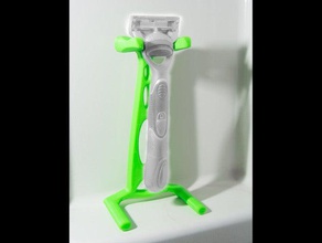 barbear navalha de suporte casa banho gillette lâmina a titular 3d print model - Mito3D