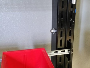 hergo shelf din rail adapter organization mount 3d print model - Mito3D