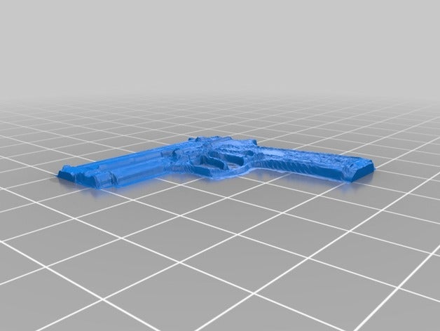 pistol props 3D print model - Mito3D