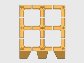 moidules 12mm tahtası seçenek delik vida diy kitap kitaplık raf özelleştirilebilir özelleştirmek özelleştirilmiş tasarım tasarımcı mobilya ev iç modül moidule shelvingsystem sistemi depolama 3d print model - Mito3D