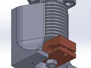 e3d 40x40 condotto della ventola Stampante 3d parti 40x40mm 40x40x10 di raffreddamento e3dv6 hotend v6 fan kossel kossel-mini mini 3d print model - Mito3D