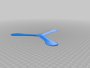 boomerang math art australia beach mill toy wind windmill 3d print model - Mito3D