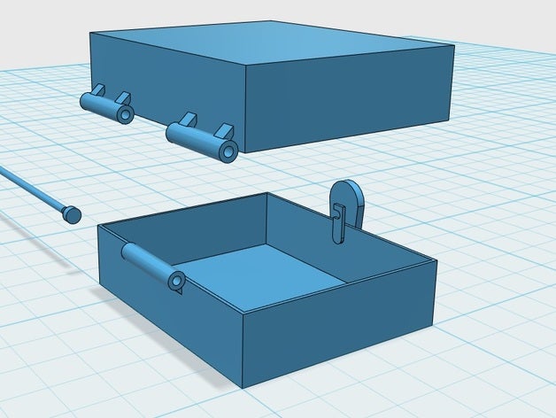 tresure chest-Anhänger - Zubehör Schmuck Anhänger Schatz Schatz-Brust 3D print model - Mito3D