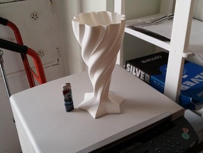 vaso6 dekor kap çiçek vazo spiral vaso spirale 3d print model - Mito3D