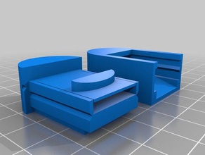 sgancio rapido 2 pezzi clip 3d print model - Mito3D