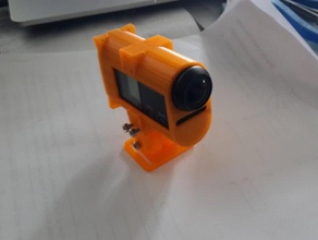 sony action cam-15 10 case + tilt kamera adaptör monte edin actioncam 3d print model - Mito3D