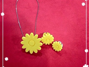 rotating flower accessories ring necklace fashion play toy 3d print model - Mito3D