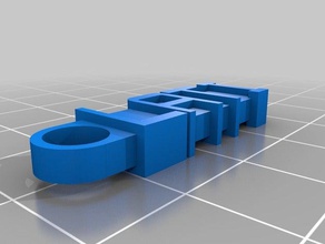 lati chaveiro organização personalizado 3d print model - Mito3D