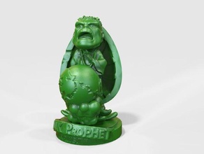 hulk profeta sculture avengers grande dio hulk-pug la marvel moai 3d print model - Mito3D