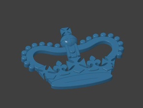 royal crown vedere buca delle lettere puntelli la corona 3d print model - Mito3D