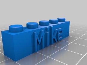 mike brinquedos de construção personalizado 3d print model - Mito3D