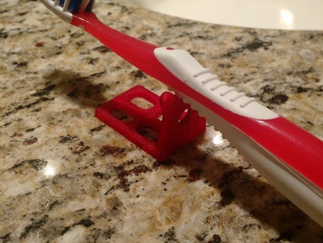 simple toothbrush holder bathroom 3D print model - Mito3D