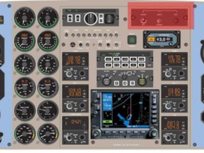 la junta de prueba interruptor placa -b200 cubierta vuelo simulador 3d print model - Mito3D