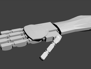 mano robotica proto 2 non stampa macchine utensili braccio robot la 3d print model - Mito3D