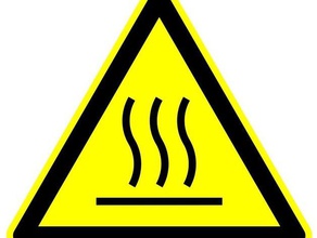 Warnung heiße Oberfläche andere svg Vorsicht Gefahr Sicherheit Zeichen 3d print model - Mito3D