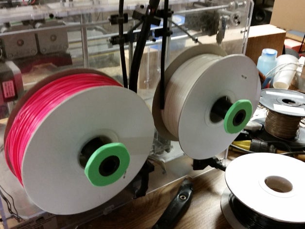 enorme wanhao duplicador de 4 outros spool titular reposição porca Impressora 3d peças personalizado replicador peça substituição 3D print model - Mito3D