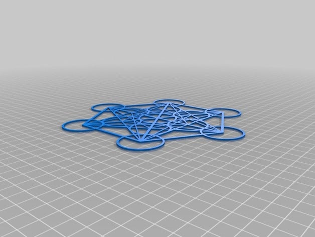 metatron-Würfel Mathe-Kunst 3D print model - Mito3D