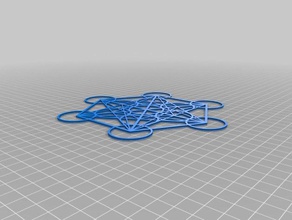 cubo de metatrón matemáticas art 3d print model - Mito3D