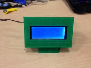 external display case 20x4 lcd module electronics 4x20 arduino hd44780 rasperry pi 3d print model - Mito3D