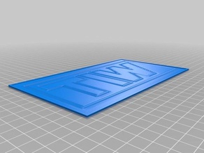 tiw logo-non invertito 2d art su misura 3d print model - Mito3D