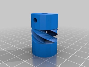 meine angepassten parametric flexible Kupplung 3d-Drucker Teile kundengebundene 3d print model - Mito3D