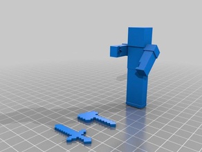 minecraft character 3d printing 3d print model - Mito3D