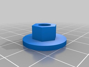 m6 flanged nut parts 3d print model - Mito3D