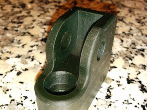 rear foot peg bracket - shelled 3d print model - Mito3D