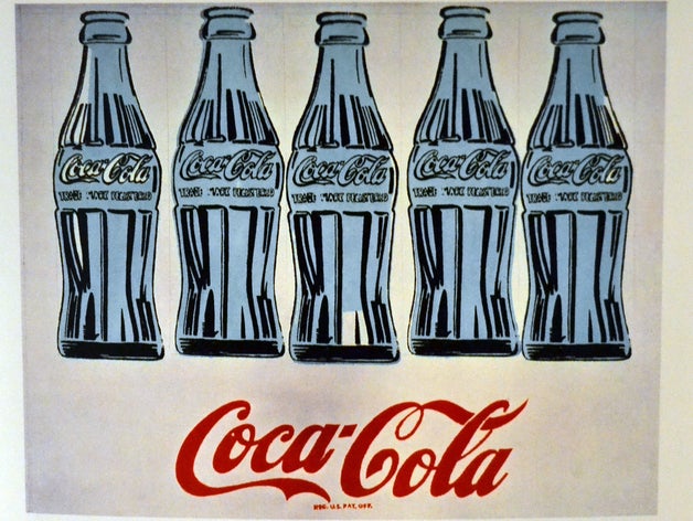 andy warhol - cinque bottiglie di coca cola 1962 las esculturas 3D print model - Mito3D