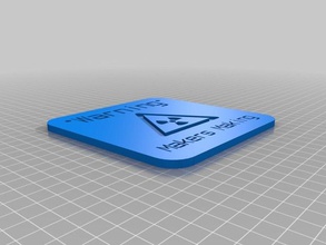 maker warning small signs logos customized 3d print model - Mito3D
