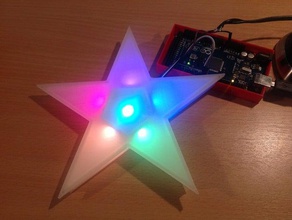 rgb led estrela de natal digitalplaygroundbe diodo emissor luz sn00zerman 3d print model - Mito3D