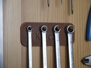 Schraubenschlüssel-Wand-Halter Werkzeug-Halterungen & - Boxen 3d print model - Mito3D
