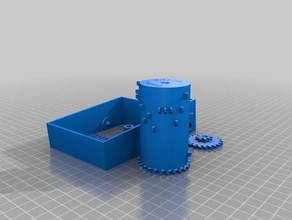 super mario theme v2 paramétrique boîte à musique mécanique les jouets personnalisé 3d print model - Mito3D